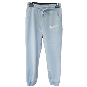 Nike Blue Joggers with Tapered Leg and Drawstring Waist